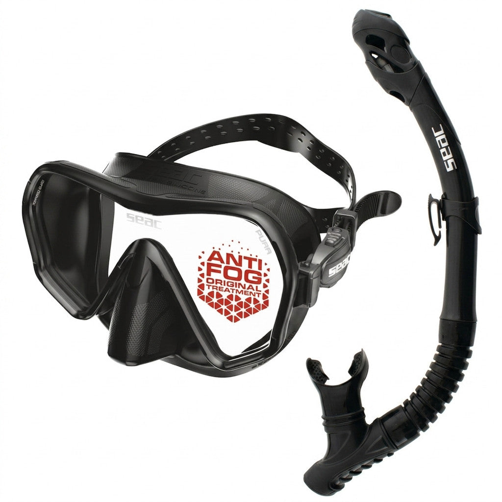 SEAC Mask & Snorkelset (Pura + Reverse Dry)