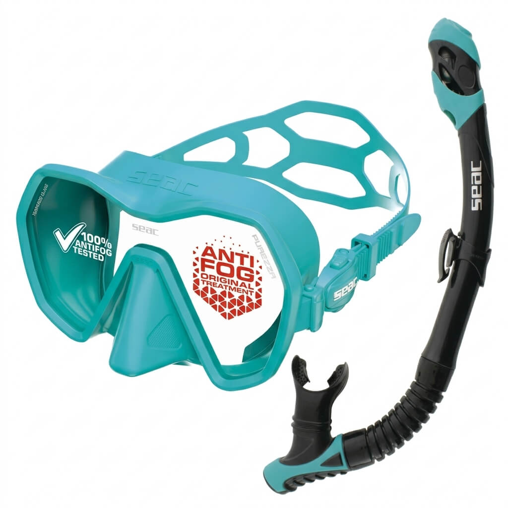 SEAC Mask & Snorkelset (Purezza + Reverse Dry)