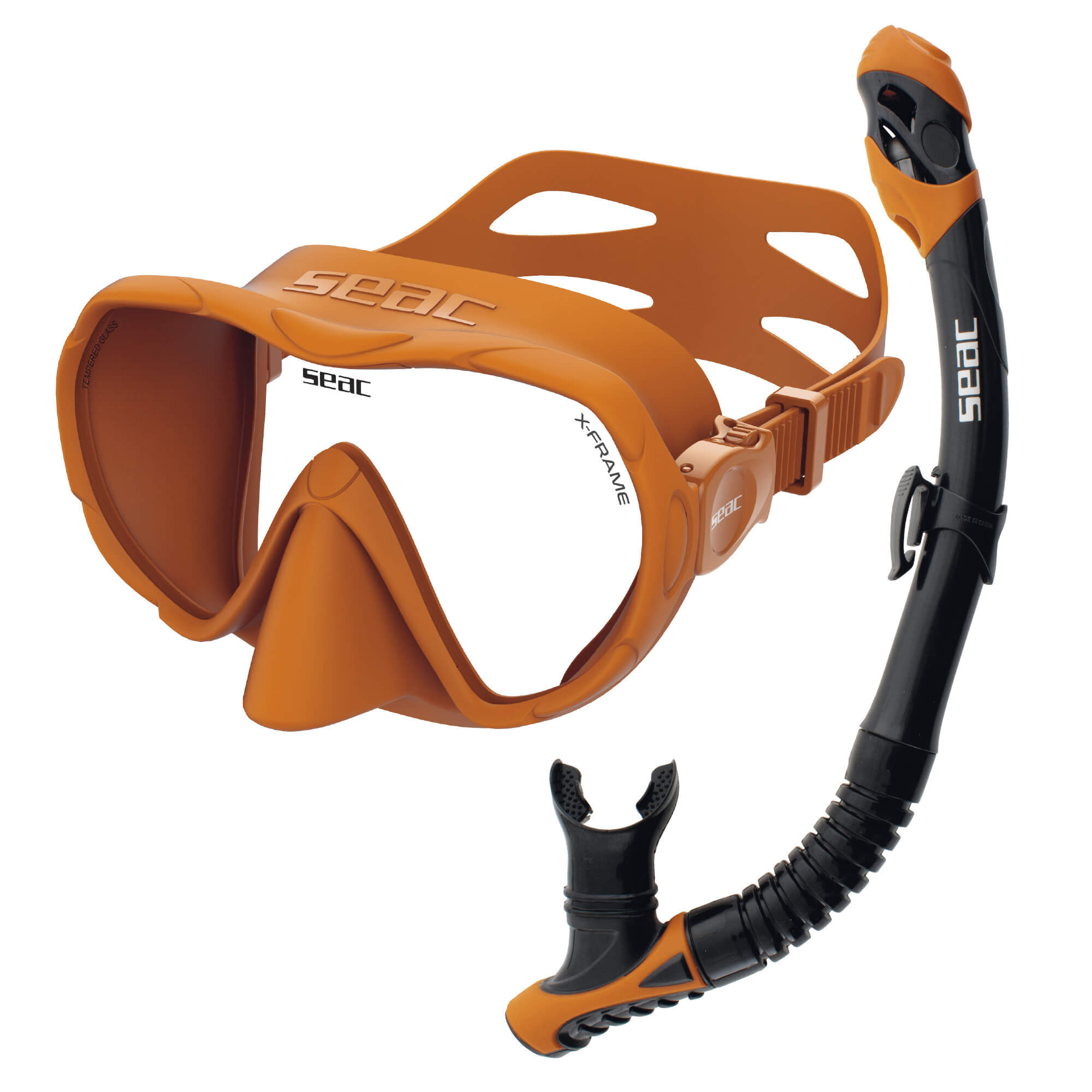 SEAC Mask & Snorkelset (X-Frame + Reverse Dry)