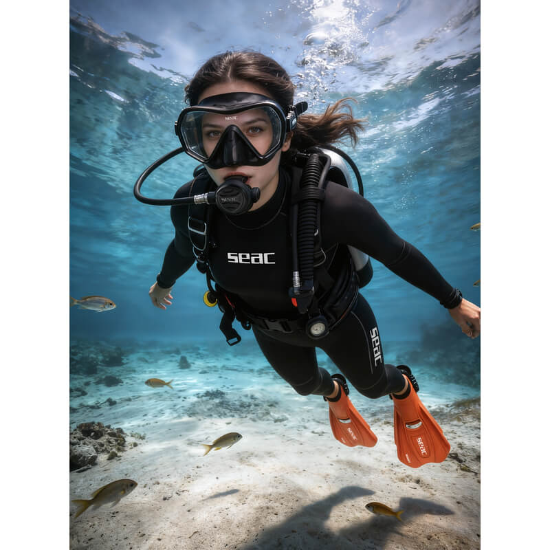 SEAC Mask & Snorkelset (Pura + Reverse Dry)